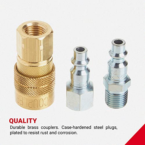 Milton (S-210) 1/4" Npt M-Style Coupler And Plug Kit, (12-Piece) #TOP3