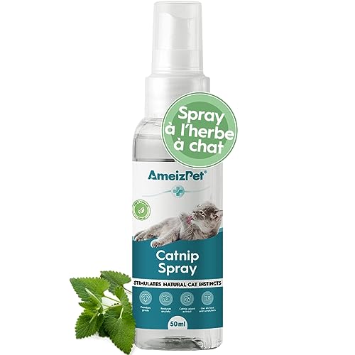 AmeizPet Spray d'herbe à Chat pour Chats, Bruine De...