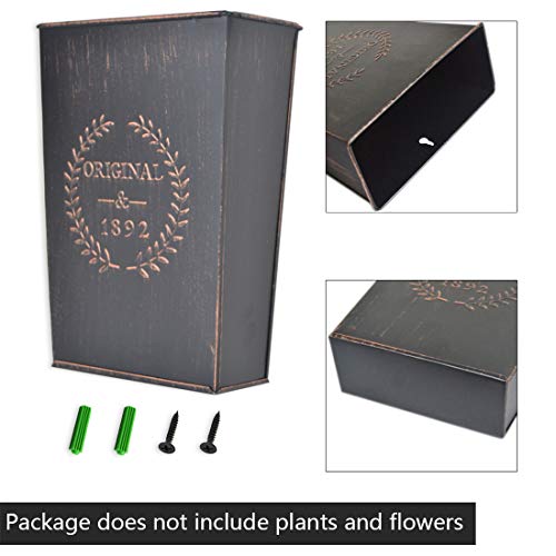 Lesen Rustic Metal Wall Planter Country Home Hanging Wall Vase Pocket For Plants Or Flower Indoor Or Outdoor Farmhouse Wall Decor,Set Of 2… #TOP5