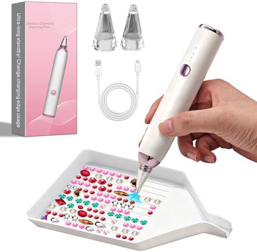 QIDUHUQI Electric Diamond Painting Pen, Diamond Art Vacuum Pen wi...