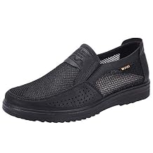 ANUFER Mens Summer Breathable Mesh Loafers Driving Shoes Lightweight Casual Sneakers