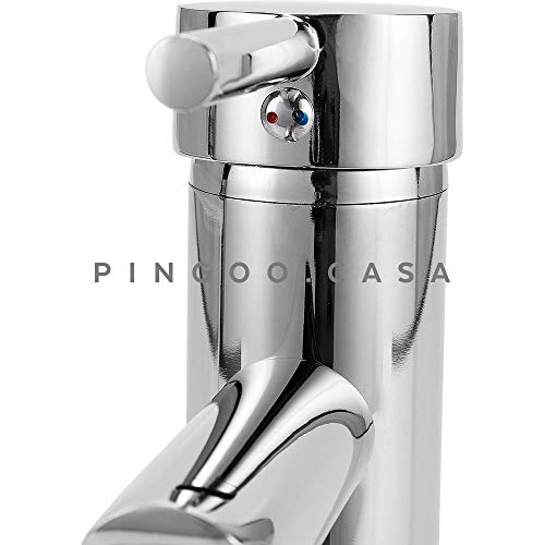 Torneira para banheiro cascata Misturador Monocomando Baixa Xingu Pingoo.casa - Cromado