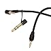 Sqrmekoko Replacement Extension Aux Auxiliary Audio Cord Cable Wire for Beats by Dr Dre Pro/Detox Edition Headphones(Black)