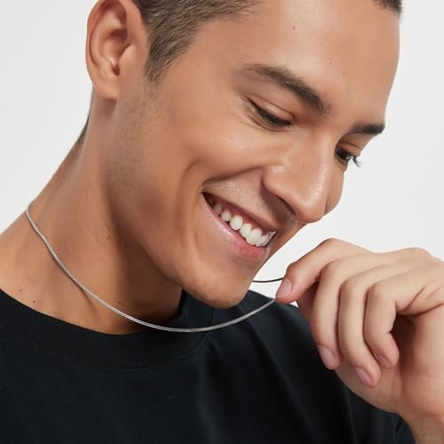 Solid 925 Sterling Silver Necklace For Men, wide 2mm Rope Link Chain Necklace For Women Mens With Lobster Clasp, Gifts For Him 20 22 24 Inch4