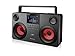 Produktbild SDigital GB-3700 Commando Bluetooth Boombox (Light Show, USB, MP3, Radio, SD-Kartenleser) dunkel grau/schwarz