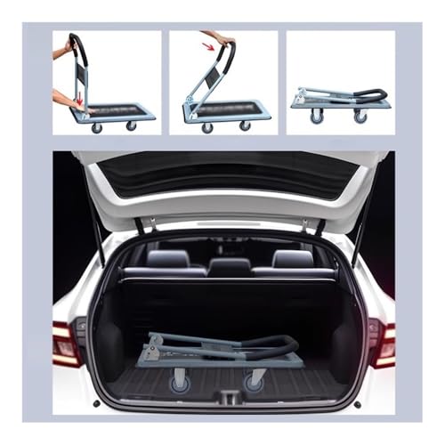 Carretilla plegable para carga ligera con 4 ruedas miniatura 4