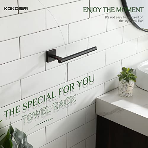 Image of KOKOSIRI Bathroom Towel Bar Hand Towel Holders Wall Mount Toilet Kitchen Cabinet Paper Holder Stainless Steel Bath Accessories Oil Rubbed Bronze 2 Pack, B3008ORB-P2