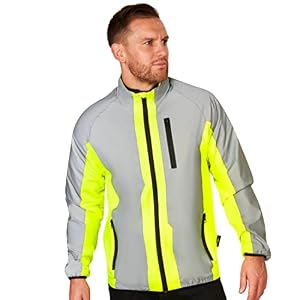 BTR Hi Vis Reflective Cycling & Running Jacket. Fits Men & Women. High Visibility (Hi Viz) & VERY Reflective Outdoor…