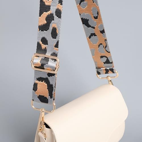Image of chushui Leopard Print Purse Strap for Women,Adjustable Crossbody Bag Strap