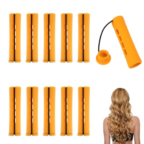 ALLY-MAGIC E21-JFQ Kit de bigoudis permanents, en plastique, pour cheveux naturels, longs et courts