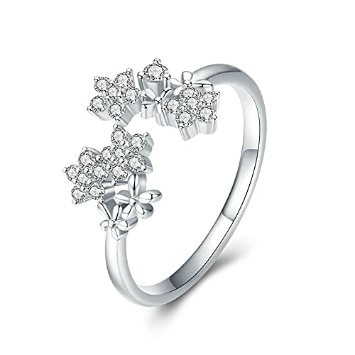 Bijoux de fiançailles bague marguerite argent 925