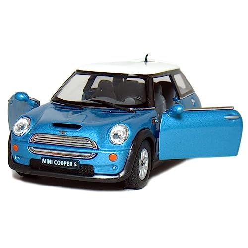 Image of AGBO 1:28 Scale Mini Cooper, Die-Cast Metal Pullback Car with Openable Doors, Multicolor, Boys Gifts Toys for Kids