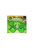 Forum Novelties Party Supplies Unisex-Adults Cannabis Glasses, Green, Standard, Multi, Multicolor