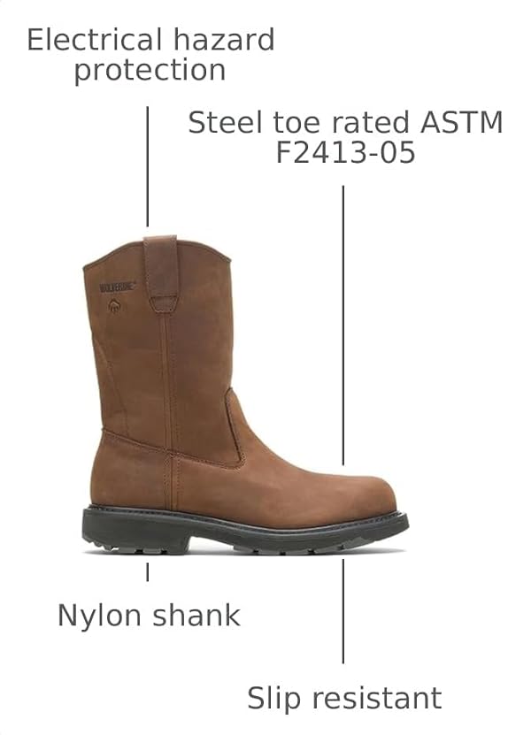 Wolverine Men's W04707 Work Boot,Brown,9.5 EW US by Wolverine - Used condition - Image 3
