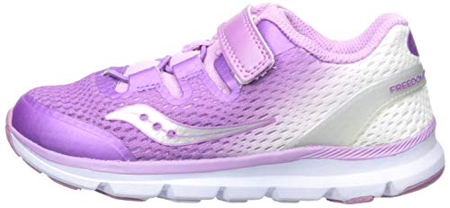 Saucony Unisex-Kid's Baby Freedom Iso Sneaker, Purple/White, 105 Wide Us Little Kid #TOP7