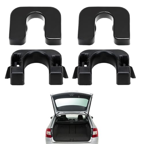 Rear Parcel Shelf Clips,2 Pcs Black Fastening Bracket Clips,for Ford Fiesta Parcel Shelf Clip Replacement,for Ford Focus Parcel Shelf Mk3 Mk4 Carnival Mk7 Mk8 B-Max C-Max 015532109e 1539663