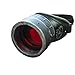 UMBRELLALABORATORY Steampunk Victorian Goggles welding Glasses monocle silver red lens RIGHT eye