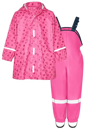 Playshoes Tuta impermeabile in due pezzi, Cuoricini Uni, 86