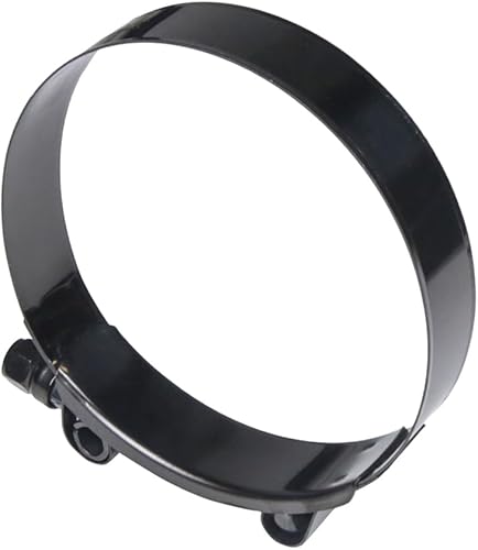 Miniatura 57 de Kyostar Abrazadera de manguera con perno en T de 2.5 pulgadas, ajustable, acero inoxidable, color azul titanio, diámetro de abrazadera para 2.5