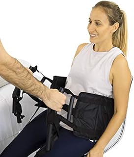 Vive Transfer Sling - Padded Assist Gait Belt - Heavy Duty Patient Lift with Straps - Mobility Standing and Lifting Aid for Disabled, Elderly, Seniors, Injured - Safely Move from Bed and Wheelchair