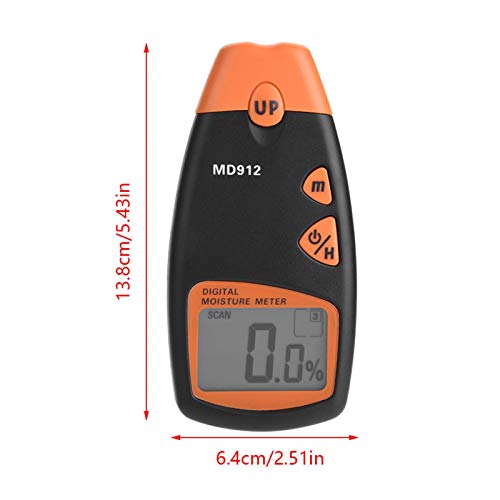 Medidor de umidade de madeira Detector digital multifuncional de umidade, remédio fitoterápico de ge