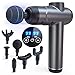 Produktbild SHAVINGFUN Massagepistole Massagegerät,Mini Massage Gun,Muskel Massagegerät Elektrisch,Tragbar Handmassagegerät mit 99 Geschwindigkeiten,6 Massageköpfen zur Linderung von Muskelschmerzen (grau)