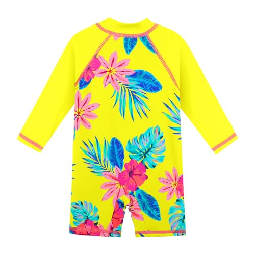 Image of XFGIRLS Baby /Toddler Girls Swimsuit Long Sleeve One-Piece Bathing Suit Rash Guard