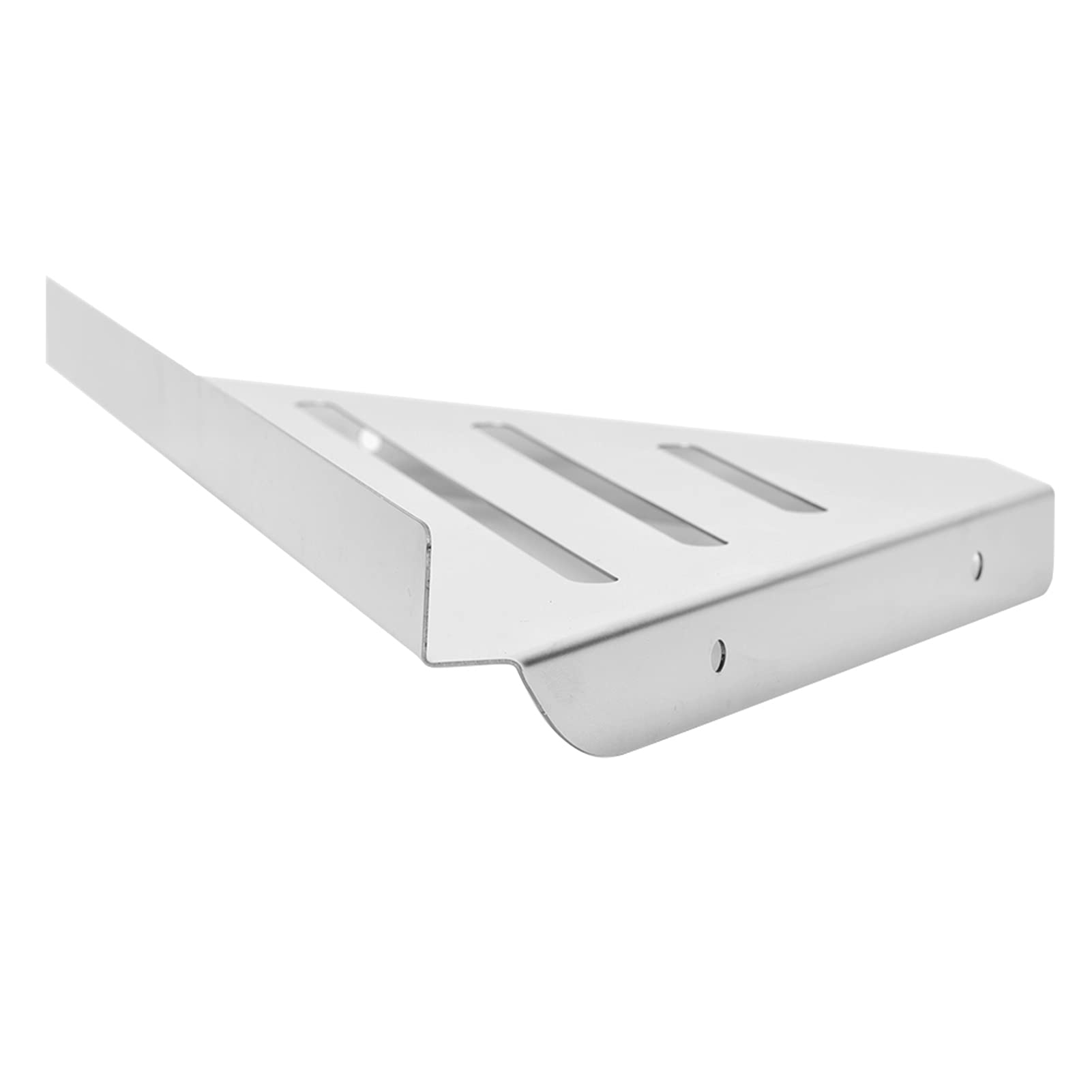 Estante de Esquina de Baño de Acero Inoxidable Estante de Almacenamiento de Ducha Triangular Montado en la Pared de 10 Kg con Diseño de Drenaje Hueco para Uso en Esquina de Cocina de Baño