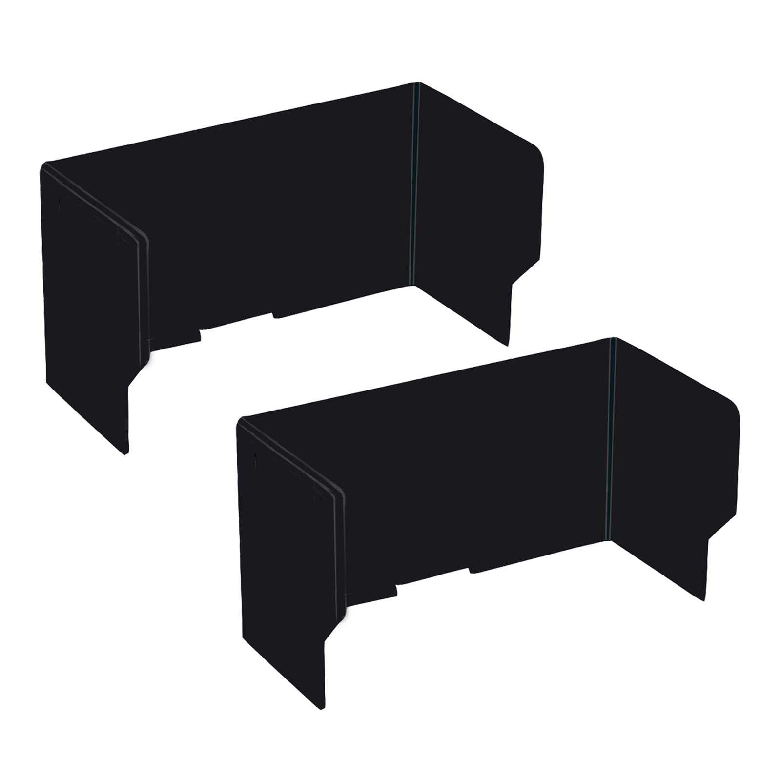 HYLWSXVP Portable SoundAbsorbing Classroom Desk Dividers 2Pack Freestanding Office Partitions for Students Privacy Panels Reduce Noise & Visual Distractions Standard Size Black
