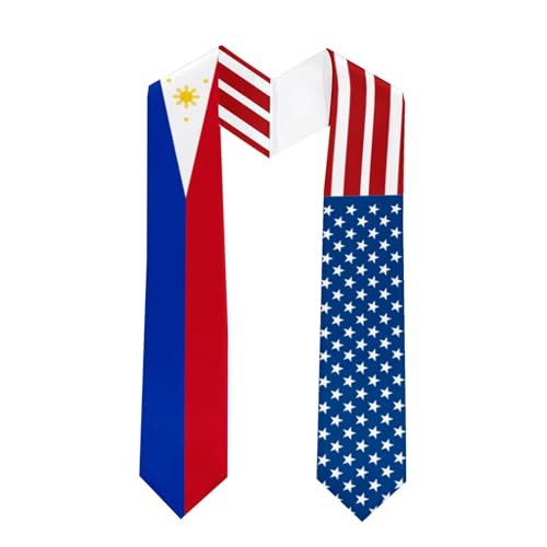 5x72 Inch Philippines National Graduation Stole Sash Unisex Adults Class of 2025 Graduation Stole