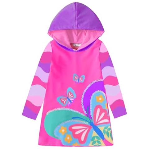 VIKITA Girls Hoodies Sweatshirts Casual Dresses Cover