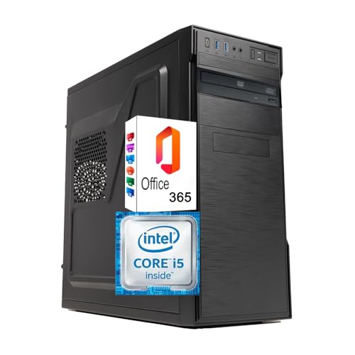 Betazon PC Fisso Desktop NUOVO • Cpu intel core i5-4th • 16GB RAM DDR4 • 256GB SSD + 512GB HDD • Windows 11 Pro • WiFi • Office 365 • Pronto All'Uso • USB 3.0 • PC Professionale per Ufficio, Casa