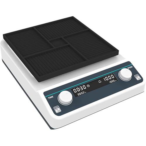 Mavdecll Microplate Shaker, Laboratory Digital Rotator Shaker, 500-1200RPM Speed Adjustable Cell Culture Plates, 1min-8h Timer, for Chemical and Biological Laboratory Testing