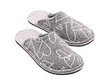 WoolWalk Pantoffel Mami Wollfilz (Grau, 38/39, EU Schuhgrößensystem, Erwachsene, Damen, Numerisch (von/bis), M, 38, 39)