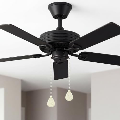 Image of Patelai 4 Pieces Ceiling Fan Pull Chain Extender Ornament 12 Inch Ceiling Pull Chain Extension Classic Drop Shaped Pendant Beaded Ball Cord for Fan light lamp decorative with Connector (Cream Color)