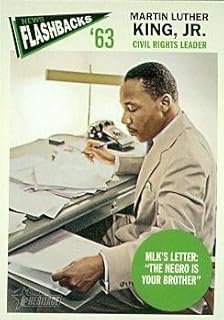 Martin Luther King Jr. trading card (Civil Rights Leader, MLK's letter "The negro is your brother") 2012 Topps Heritage News Flashback #NF-MKI
