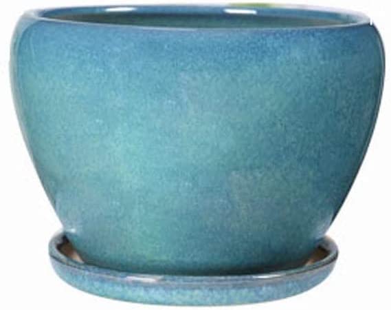 Pot de fleurs céramique style chinois grand format pour plante intérieur