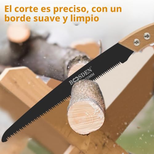 Sierra para podar en camping y proyectos de carpinteria al aire libre 7