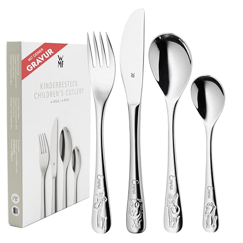 WMF Kinderbesteck mit Namensgravur Safari - individuelles WMF Besteck mit Gravur personalisiert - Taufgeschenk - personalisierte Geschenkideen für...