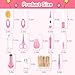 Baby Grooming Kit，Infant Safety Care Setwith Hair Brush Comb Nail Clipper Nasal Aspirator, Baby Essentials Kit for Newborn Girls Boys (14 PC-Pink Kit)