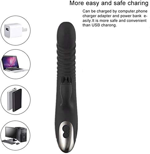 Vịbrador Língua Clitóris Estịmulador Erótico Brinquedos Eróticos Tring (Preto)