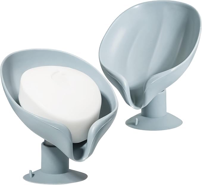 Veive Self Draining Leaf Shape Soap Dish Keeps Soap Dry & Clean