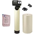 Fleck IRONPRO2 Pro 2 Combination Water Softener Iron Filter 5600SXT Digital metered Valve for Whole House (32,000 Grains, Almond)