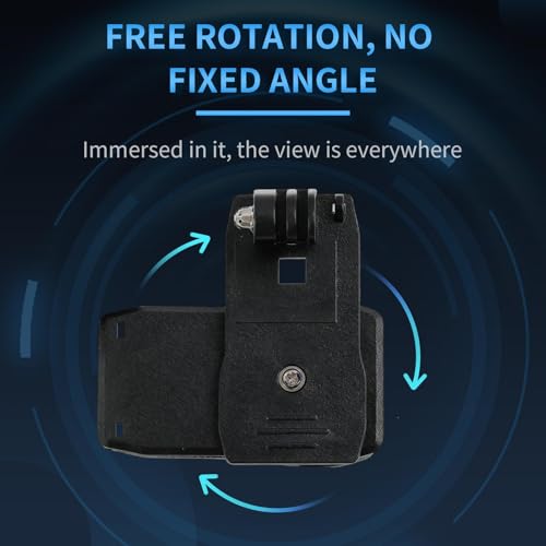 Upgrade 360° giratorio soporte para mochila, soporte de clip de hombro compatible con GoPro Hero 13/12/11/10/9/8, cierre rápido, accesorio de cámara de acción - imagen 3