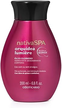 Óleo Glorioso Hidratante Desodorante Corporal Nativa SPA Orquídea Lumière 200ml