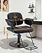 Barber Salon Chair Extra-Wide Seat Hair Salon Chair Hydraulic Pump Barber Chair, 360° Swivel Height Adjustable Styling Chair Spa Beauty Equipment for Hair Stylists, Tattoo Artists, Cosmetologists