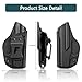 LC9 Holster,Forcenter IWB Kydex Holster Custom Fit Ruger EC9S/ LC9/LC9S/LC380 Pistol | Adjustable Cant & Tension | Comfortable | No-Scratch