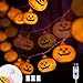 Produktbild KPCB Halloween Lichterkette, Halloween Kürbis Deko Lichterkette, Kürbis Lichterkette für Halloween, 3.4m 20 LEDs Kürbis Lichter Stromversorgung über USB für Halloween Party Hause Garten