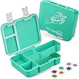 My Vesperbox – Jin - Bento Box Kinder - Lunchbox - extrem robust – Brotdose – Brotbox ideal für Kindergarten und Schule (Türkis - Schildkröte)