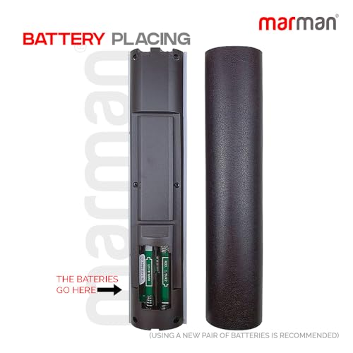 Image of marman Compatible with Haier TV Remote Control Model HTR-U27E with Bluetooth and Voice Command Feature with HotKeys Suitable for Android Smart Televisions - Pairing Must